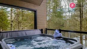 Le Bleu Bourgeois - Chalet 6 pers Spa privé Piscine Sauna - Resort près de Québec - Image 3