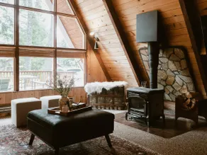 A-Frame near Mt. Rainier + Hot Tub + EV + Firepit - Image 4