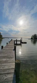 Old Log Cabin School House w/10 acres on the Bay - Image 5
