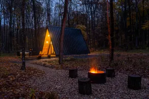 Tiny Home A-Frame with Hot Tub & Creek - Image 4