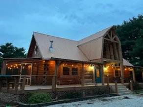 “Copper Cabin” w/ wood stove and outdoor fire pit - Image 2