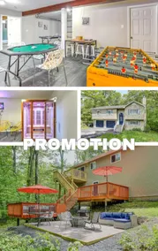Creek Front Pocono Mountain Getaway with Game room & Sauna - Image 2