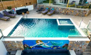 Zax sea view villas heated Pool retreat - Image 3