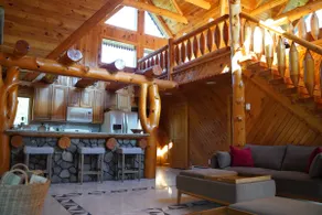 Cozy Catskill Log Home With New Relaxing Hot Tub - Image 3