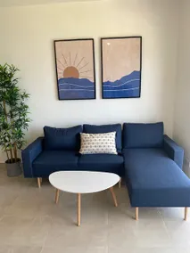 Sea View 3BR Apt| Balcony | Modern | Walk to Beach - Image 2