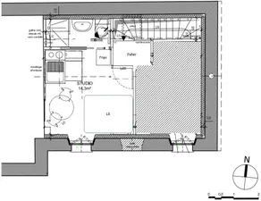 First floor studio in stone farmhouse - Image 2