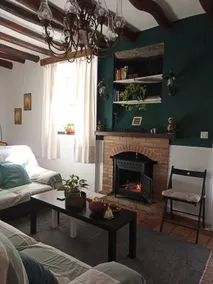 A beautiful country house with a fireplace and garden - Image 4