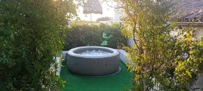 A beautiful country house with a fireplace and garden - Image 2