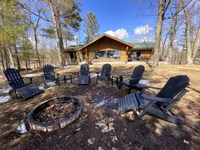 Lucky View Lodge Log Cabin on Big Butternut Lake Luck, WI 3 acre 300ft lakeshore - Image 3