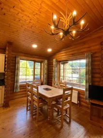 Solid Log Cabin With Private Hot Tub - Oak - Image 4