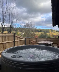 Solid Log Cabin With Private Hot Tub - Oak - Image 2
