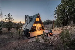 Romantic AFrame*Private Trail*Wood Fire*Stargazing - Image 4