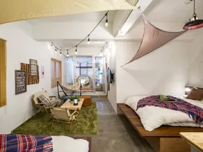 A room with a♪ projector that makes you feel like you're camping, 5 minutes on foot from♪ Ishigaki Port Terminal! - Image 2