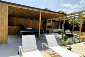 Private Pool and Entertainment Area at Lunabelapr - Image 4