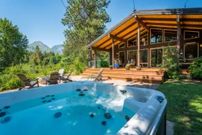 Icicle River Cabin with Hot Tub, Sauna & Mountain Views: 8 Steps to the river! - Image 2