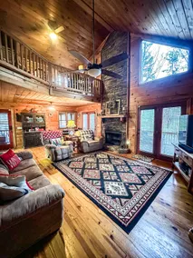 Cozy Mountain Loft Cabin - King Suite, Pool Table, Foosball & Fire Pit! - Image 3