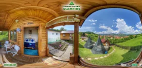 Blue bungalow Bosnian pyramid glamping - Image 2