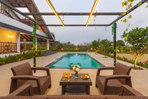 2BR|Pvt Pool Luxe|StayVista| Soul Serenity| Nashik - Image 4
