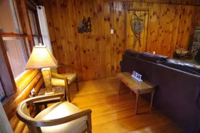 The Wren-Adirondack Log cabin King bed & fireplace - Image 5