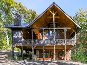 2000 sf lux cabin on 4 acres w/2 streams and pond - Image 4