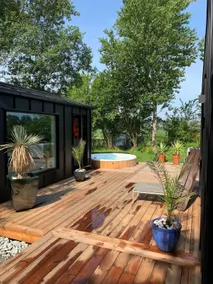 Stylish and modern new cottage with a wild swimming area - Image 3