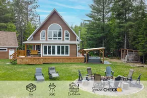 Chalet l'Hybride~ Games & Arcade ~ 4 seasonSpa ~ Rivière Side ~ in&out Fireplace - Image 2