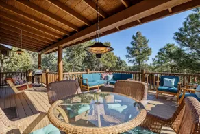 Family & Pet Friendly Cabin In Pines Huge Deck Views BBQ Power Wheels Race Track - Image 4