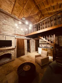 A unique accommodation at the fireplace with a pool… - Image 5