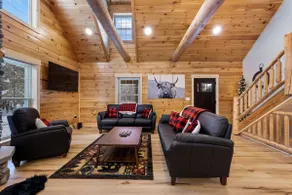 Cabin In the Pines, On Snowmobile Trail - Image 2