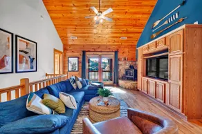 Waterfront Log Cabin w/Hot Tub, Kayaks, Firepit, King Beds, & Pets OK - Image 3