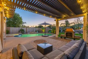 Waterfront Villa with Pool Hot Tub Lounge area - Image 2