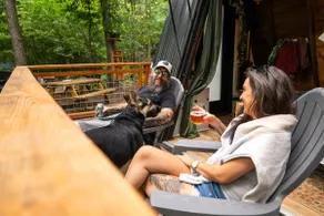Glamping in a Creekside Aframe - Image 3
