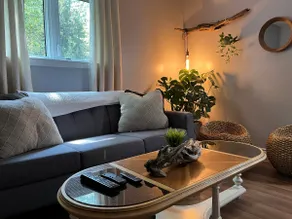 Chic 2 bedroom appt on forested acreage in town - Image 2