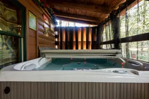 Creekfront Poconos Cabin w/ Hot Tub & Fire Pit - Image 3