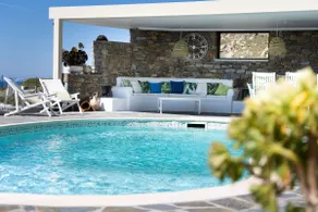 Villa Bella, Mikri Vigla.  Private pool, jacuzzi & amazing views. Sleeps 10+. - Image 3