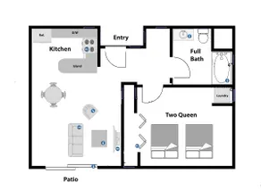 Style! Lux kitchen. Spacious. 2 Queen beds. - Image 5