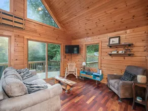 Grants Mountain Cabin Hot Tub Outdoor Fireplace - Image 3