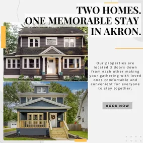 Two Homes. One Memorable Stay in Akron | Sleeps 13 - Image 2