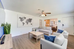 king bed with Pool table, decked patio and gym - Image 2