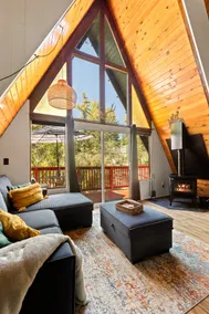 Cozy A-Frame Getaway • Hiking Trails • EV Charger - Image 2