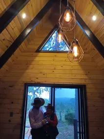 Alpine cabin beautiful sunset - Image 3