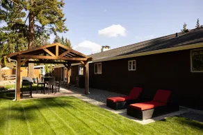 Mid-Century Marvel: Fire Pit, BBQ, Tesla Charger - Image 4