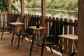 The Sunnyside is a unique 14x40 cabin by the water - Image 3