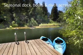 JoHNNY'S Summer Dock & Boats Hot Tub Fireplace - Image 2