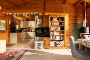 Cosy log cabin with hot tub, log burner and garden - Image 3