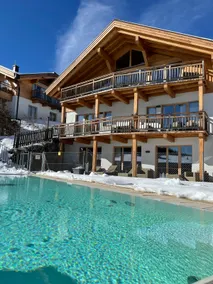 Chalet Bergliebe - Pool view with hotel pool & sauna - Image 3