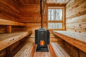 American Chestnut Log Cabin - Sauna, Hot Tub, Gym - Image 5