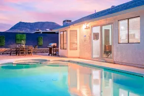 Pool, Spa, and Arcade at 4BR Elegant Vegas Home - Image 2