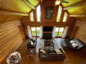Secluded Lake View Log Cabin on 40 Acres - Image 4