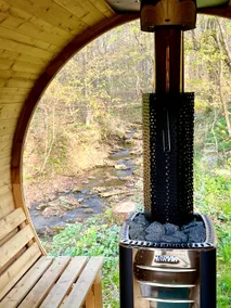 Creekside-Sauna-Cold Plunge-Hot Tub-Firepit - Image 4